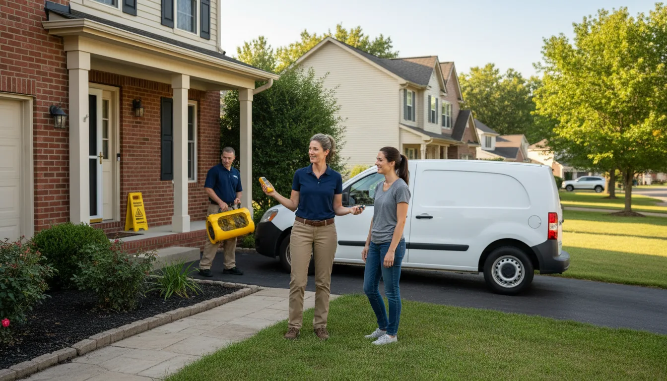 Residential water damage restoration in Greenwich, CT